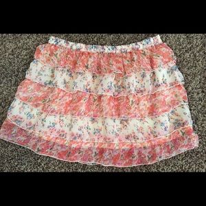 XL Royal Love Tiered Mini Skirt